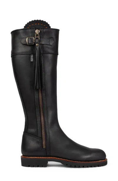 Penelope Chilvers Inclement Long Tassel Waterproof Boot In Black