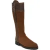 Penelope Chilvers Inclement Long Tassel Waterproof Knee High Boot In Brown