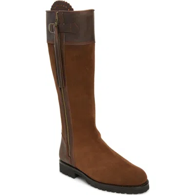 Penelope Chilvers Inclement Long Tassel Waterproof Knee High Boot In Brown