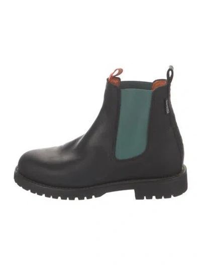 Pre-owned Penelope Chilvers Leather Chelsea Boots In Black