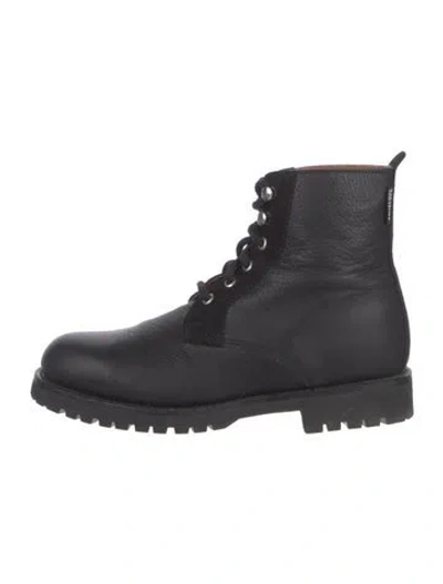 Pre-owned Penelope Chilvers Leather Combat Boots In Black