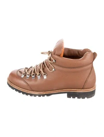 Pre-owned Penelope Chilvers Leather Hiking Boots In Brown