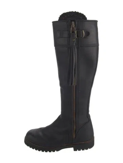 Pre-owned Penelope Chilvers Leather Riding Boots In Black