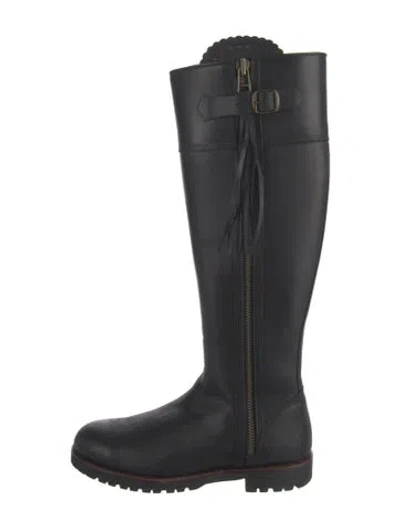 Pre-owned Penelope Chilvers Leather Riding Boots In Black