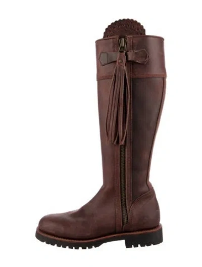 Pre-owned Penelope Chilvers Leather Riding Boots In Brown