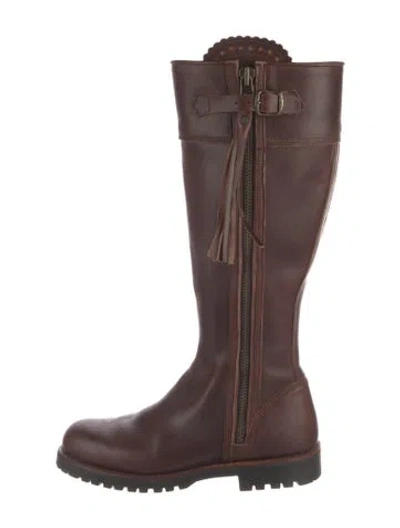 Pre-owned Penelope Chilvers Leather Riding Boots In Brown