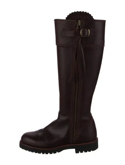 Pre-owned Penelope Chilvers Leather Riding Boots In Brown