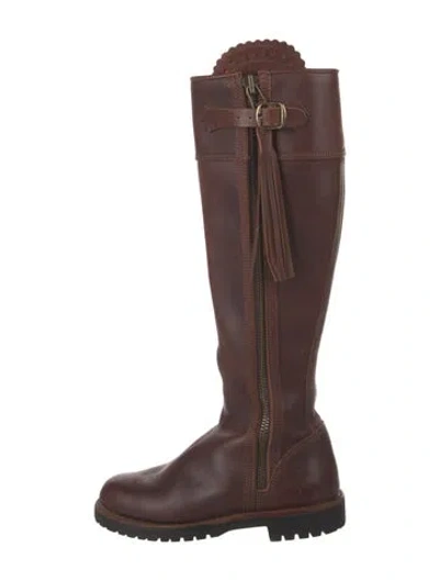 Pre-owned Penelope Chilvers Leather Riding Boots In Brown