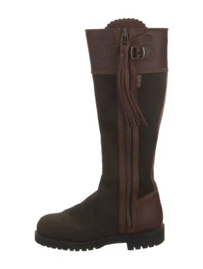 Pre-owned Penelope Chilvers Leather Riding Boots In Green