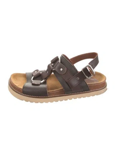 Pre-owned Penelope Chilvers Leather Sandals In Brown