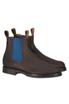 Penelope Chilvers Men's Nelson Leather Boot In Brown/blue In Multi