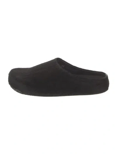 Pre-owned Penelope Chilvers Ponyhair Mules In Black