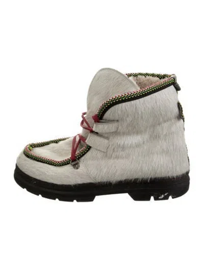 Pre-owned Penelope Chilvers Ponyhair Snow Boots In Neutrals