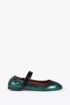 Penelope Chilvers Rock And Roll Mary Jane Flat In Green