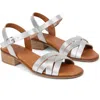 Penelope Chilvers Shepherdess Ankle Strap Sandal In Silver