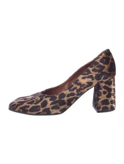 Pre-owned Penelope Chilvers Suede Animal Print Pumps In Purple