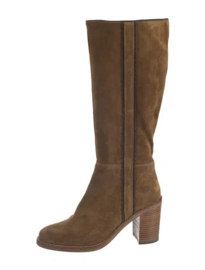 Pre-owned Penelope Chilvers Suede Boots In Brown