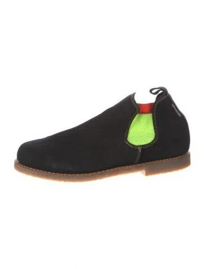 Pre-owned Penelope Chilvers Suede Chelsea Boots In Black