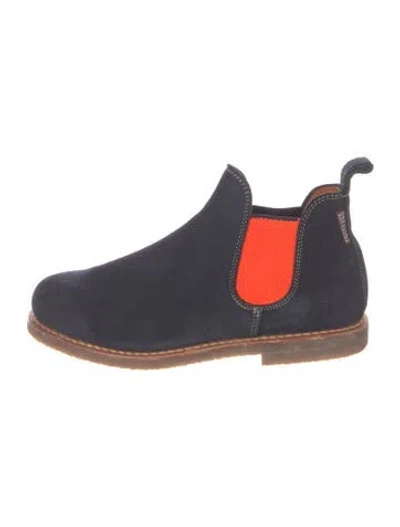 Pre-owned Penelope Chilvers Suede Chelsea Boots In Blue