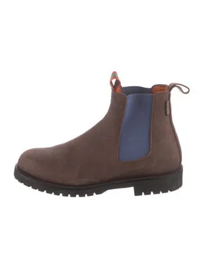 Pre-owned Penelope Chilvers Suede Chelsea Boots In Multi