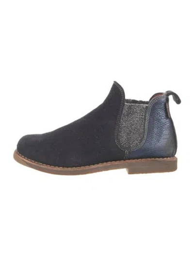 Pre-owned Penelope Chilvers Suede Colorblock Pattern Chelsea Boots