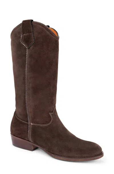 Penelope Chilvers Topanga Suede Knee High Boot In Brown