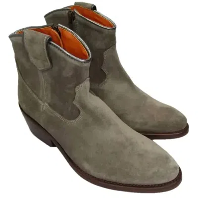 Penelope Chilvers Women's Cassidy Comfort Leather Boots In Gray In Green