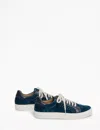 Penelope Chilvers Women's Paradise Velvet Metallic Trainer In Indigo/ink In Multi
