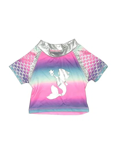 Pre-owned Penelope Mack Kids' Rash Guard In Pink