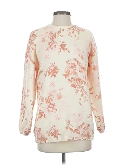 Pre-owned Penelope Rose Pullover Sweater In White