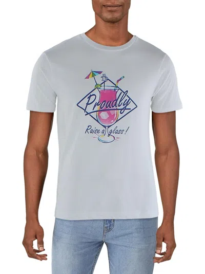 Penguin By Munsingwear Mens Cotton Short Sleeve Graphic T-shirt In White