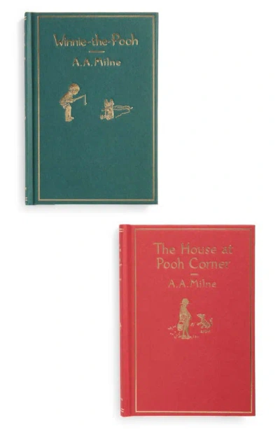 Penguin Random House 'winne-the-pooh' & 'the House At Pooh Corner' Book Set In Teal/ Red