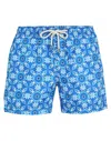 Peninsula Amalfi Man Swim Trunks Azure Size M Recycled Polyester In Blue