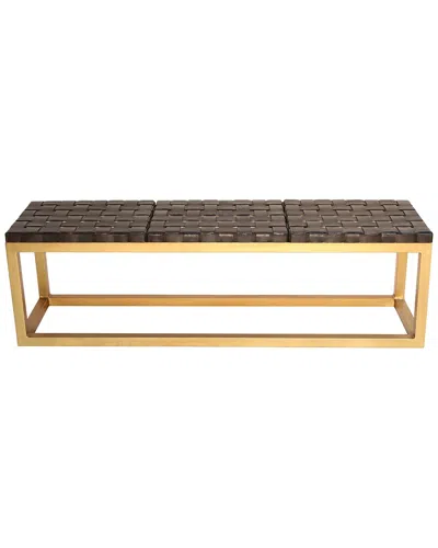 Peninsula Home Collection 60in Austin Woven Leather Bench