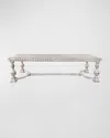 Peninsula Home Collection Bianca Dining Table In White