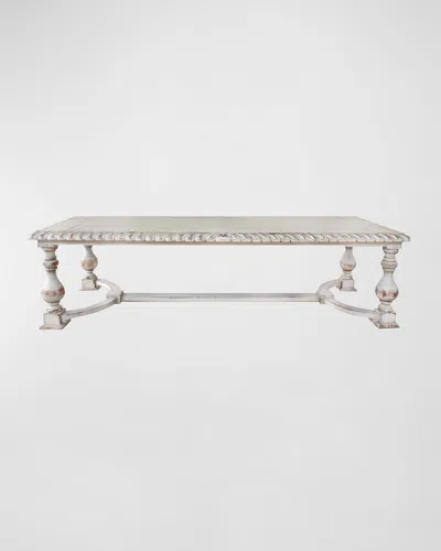 Peninsula Home Collection Bianca Dining Table In White