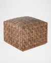 Peninsula Home Collection Gramercy Leather Ottoman