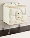 Peninsula Home Collection Gregory Nightstand In Gray / Cream