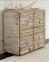 Peninsula Home Collection Harrelson Cabinet In Distressed Brown
