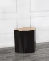 Peninsula Home Collection Hudson Side Table In Brown, Gold