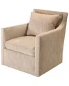 Peninsula Home Collection Kimberly Swivel Occasional Chair In Grey