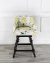 Peninsula Home Collection Loren Swivel 26" Counter Stool In Maize Mums