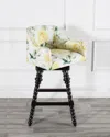 Peninsula Home Collection Loren Swivel 30" Bar Stool In Maize Mums