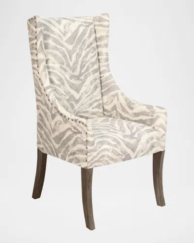 Peninsula Home Collection Madison Dining Arm Chair In Gray