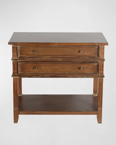 Peninsula Home Collection Madrid Nightstand In Chestnut