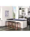 Peninsula Home Collection Taura Backless Counter Stool In Beige