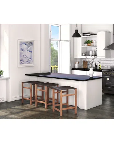Peninsula Home Collection Taura Backless Counter Stool In Beige