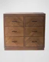 Peninsula Home Collection Toledo 6-drawer Dresser In Brown