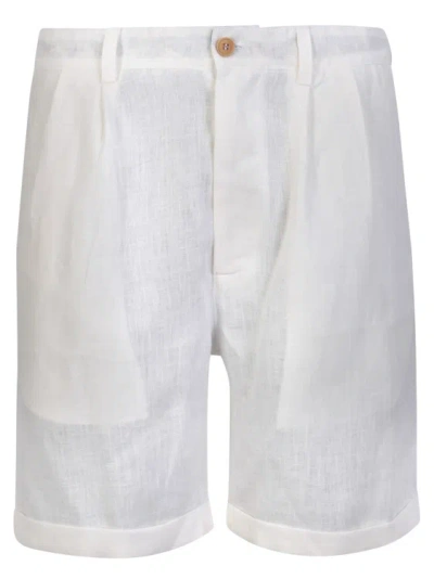 Peninsula Marzamemi Linen White Shorts