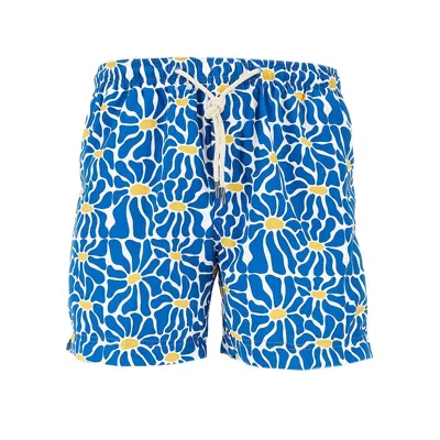 Peninsula Printed Swimshorts In Blue
